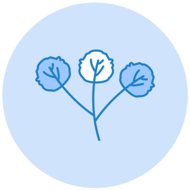 Tek bir ağacın vektör illüstrasyonu