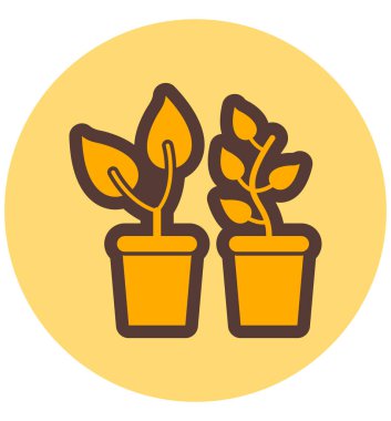 Bitki. Web simgesi basit tasarım