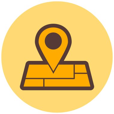 konum. Web simgesi basit illüstrasyon