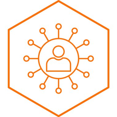 Ağ simgesinin vektör illüstrasyonu