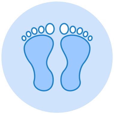 ayak simge vektör çizim