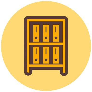 Arşiv. Web simgesi basit illüstrasyon