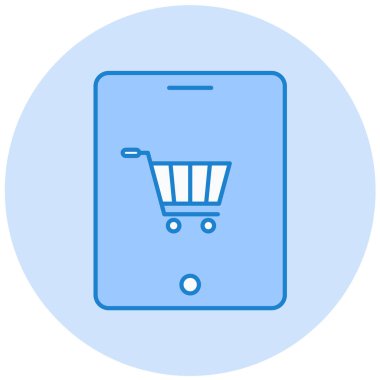 Cep telefonu. Web simgesi basit illüstrasyon