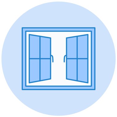 Pencere. Web simgesi basit illüstrasyon