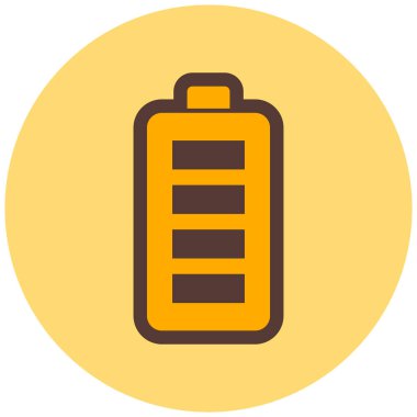 Pil. Web simgesi basit illüstrasyon