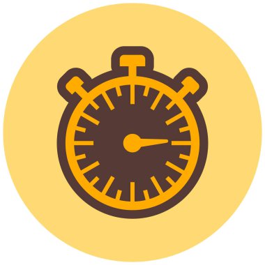 Kronometre Web simgesi basit illüstrasyon