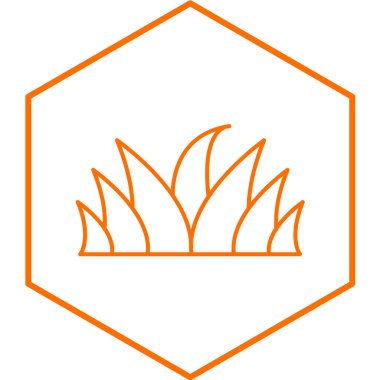 yanan alev simgesinin vektör illüstrasyonu