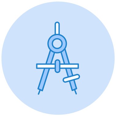 Pusula. Web simgesi basit illüstrasyon