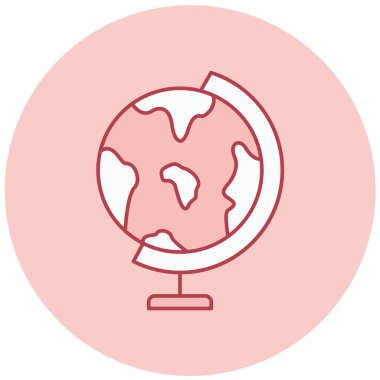 Küre. Web simgesi basit illüstrasyon