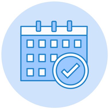 Takvim simgesi, vektör çizimi