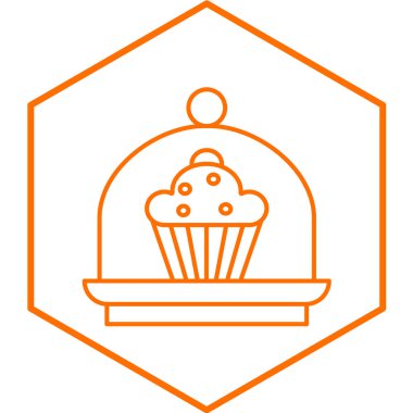 Pasta ikonu çizimi. düzenlenebilir vuruş ögesi