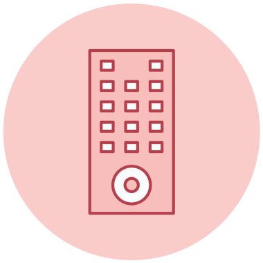 Uzaktan kumanda. Web simgesi basit illüstrasyon