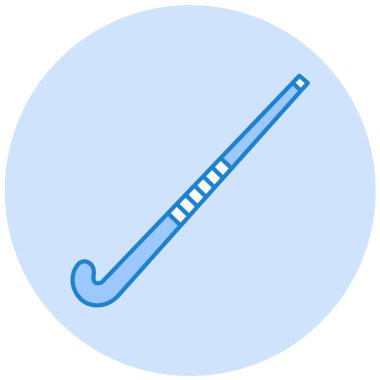 Beyzbol sopası ikonu. Web için hokey topu vektör simgelerinin basit çizimi