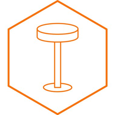 Bar taburesi simgesi. Bira vektörü sembolünün ana hatları web tasarımı