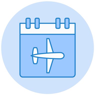 Takvim simgesi vektör illüstrasyonu