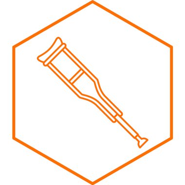 Değnek çubuğu simgesi vektör illüstrasyon grafik tasarımı