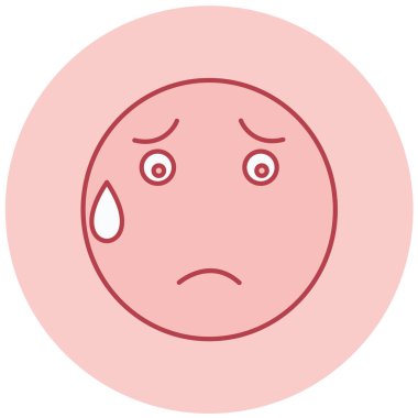 Yüz. Web simgesi vektör illüstrasyonu