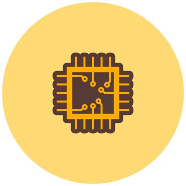 Çip. Web simgesi basit illüstrasyon