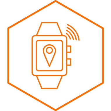 akıllı saat ile akıllı twatch, vektör illüstrasyon