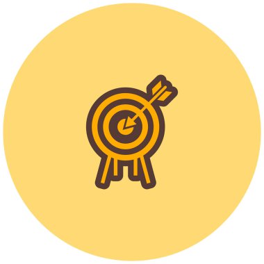 Hedef. Web simgesi basit illüstrasyon