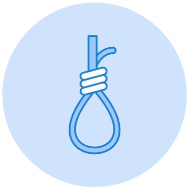 Bir ip simgesinin vektör illüstrasyonu