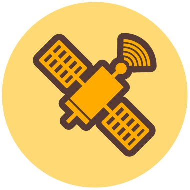 Uydu. Web simgesi basit illüstrasyon