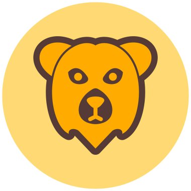 Kaplan düz vektör simgesi