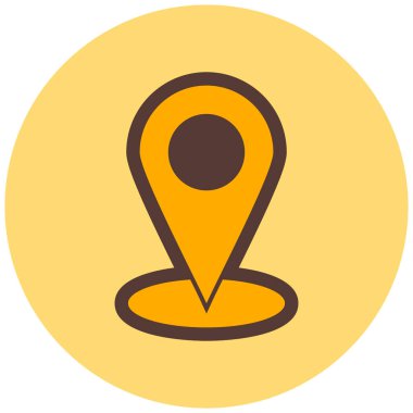 Harita iğnesi. Basit tasarım