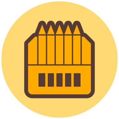 Kalem simgesinin vektör illüstrasyonu