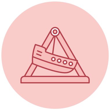 Gemi. Web simgesi basit illüstrasyon