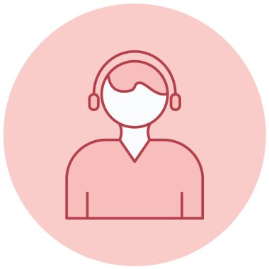 Müşteri hizmetleri simgesi, avatar, glifName