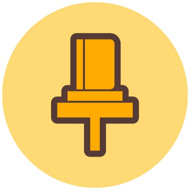 yol işareti simgesi, basit tasarım vektör çizimi