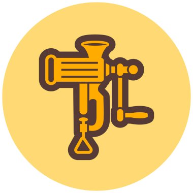 Et öğütücü, vektör illüstrasyon