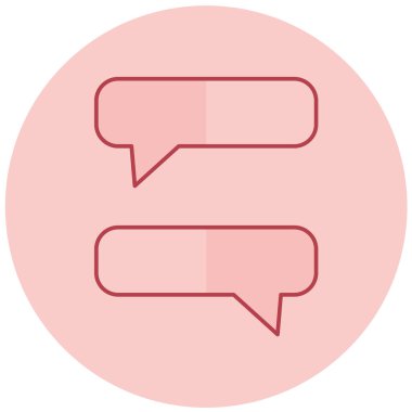 Konuş. Web simgesi basit illüstrasyon