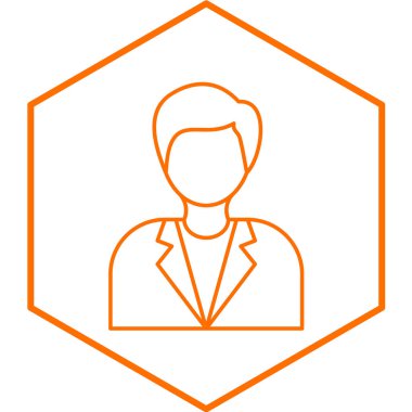 İş adamı simgesinin vektör illüstrasyonu