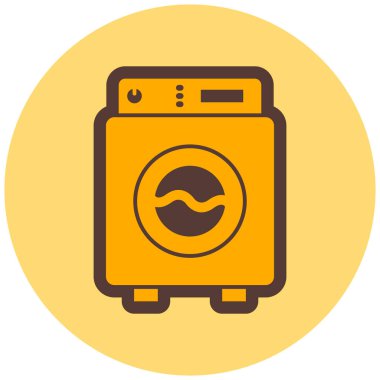 Çamaşır. Web simgesi basit illüstrasyon