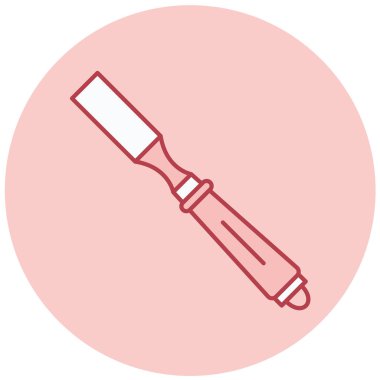 Keski simgesi, basit tasarım vektör çizimi