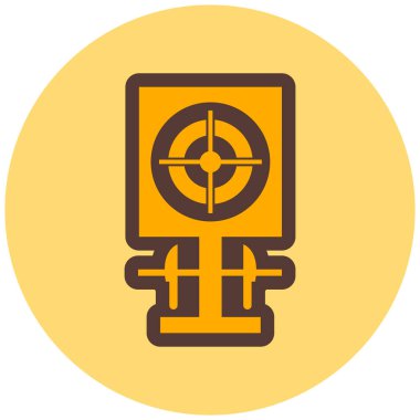 Hedef. Web simgesi basit illüstrasyon