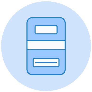 Kalkan. Web simgesi basit illüstrasyon