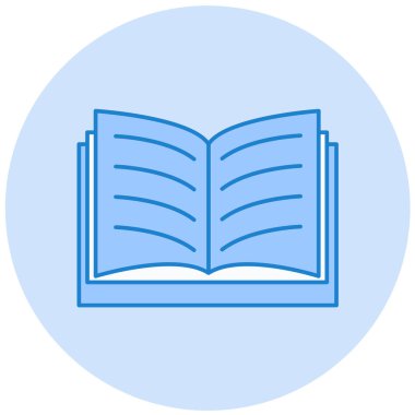 Kitap. Web simgesi basit illüstrasyon