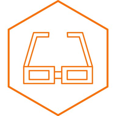 gözlük ikonu vektör illüstrasyonu