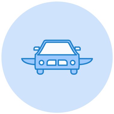 - Araba. Web simgesi basit illüstrasyon