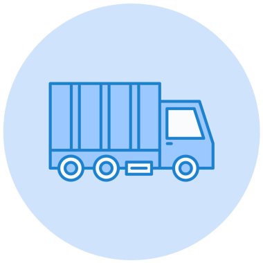 Kamyon. Web simgesi basit illüstrasyon