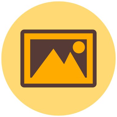 fotoğraf düz vektör simgesi