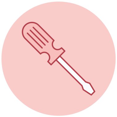 Tornavida. Web simgesi basit tasarım