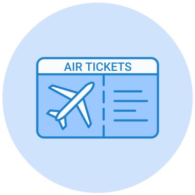 bilet simgesi, vektör illüstrasyonu