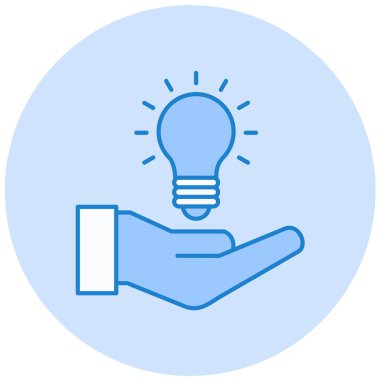 Fikir modern ikon vektör illüstrasyonu