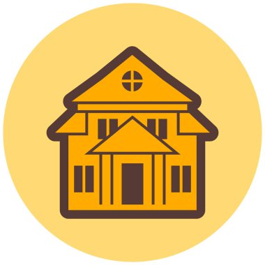 Ev. Web simgesi basit illüstrasyon