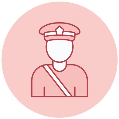 polis simgesi vektör illüstrasyonu