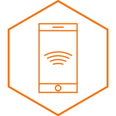 cep telefonu simgesi. vektör illüstrasyonu